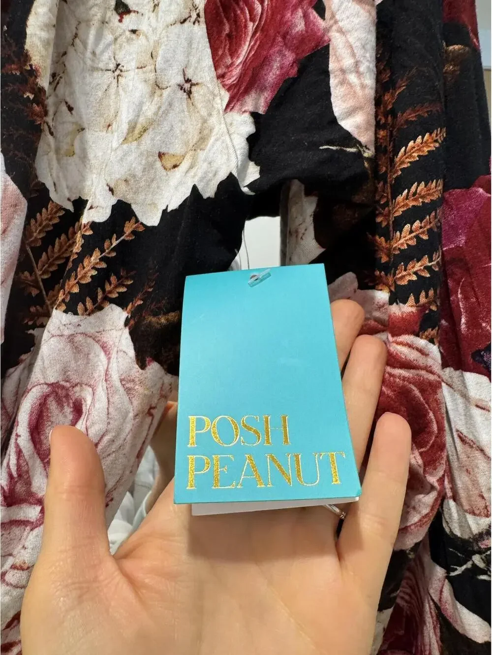 NWT Posh Peanut Zoey Floral Mommy Robe 2XL Bamboo